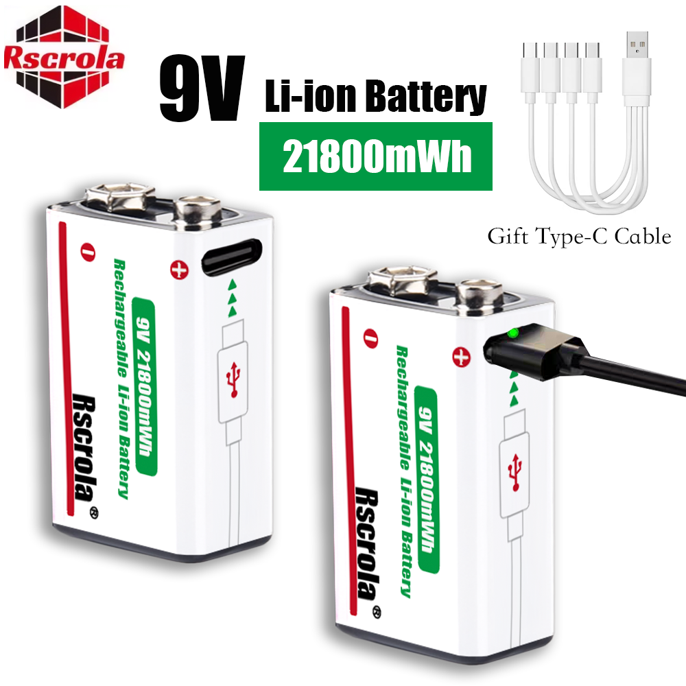 Smoke Detector Interconnected - Tip-C Şarj Edilebilir 9V Lityum İyon