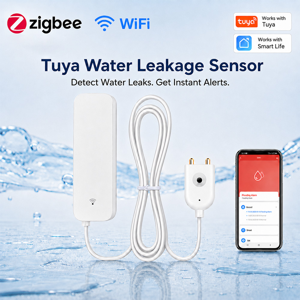 Water Alarm Sensor - ZigBee WiFi Su Kaçak Sensörü Sel