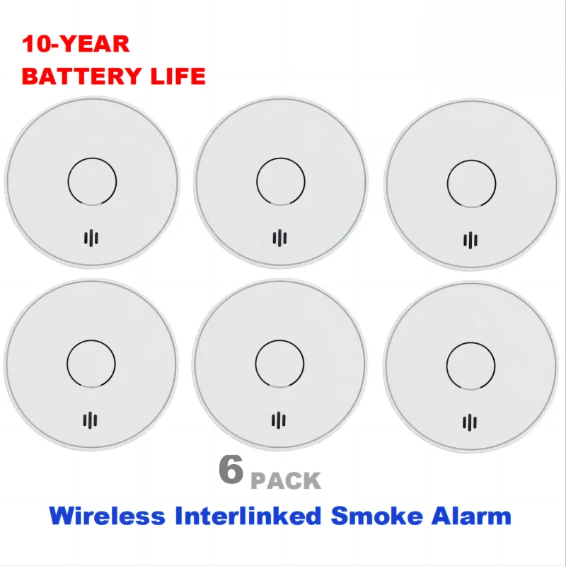 Smoke Detector Interconnected - Kablosuz Bağlantılı Duman Alarmı 10 Yıl
