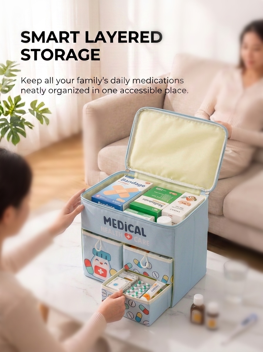 First Aid Bag Kit - Taşınabilir Çizgi Film İlk Yardım Çantası