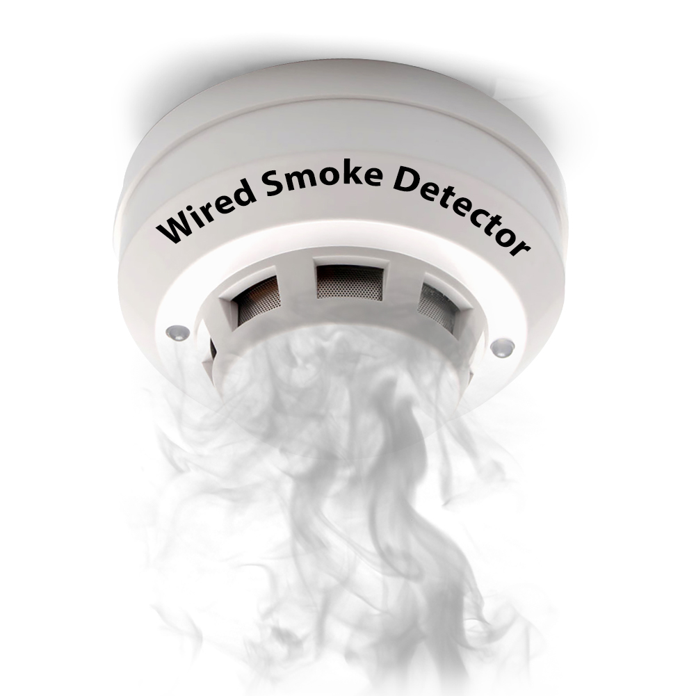 Smoke Detector Interconnected - 12V Gerilim Kablolu Duman Kaçağı Yangın