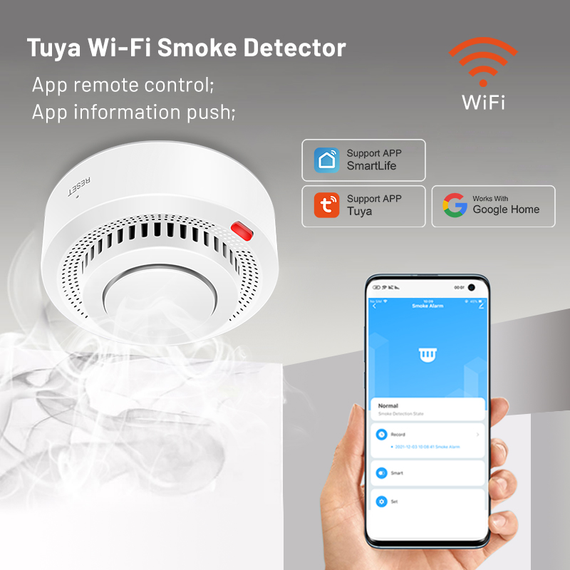 6'lı Paket Tuya WiFi Akıllı Du - Smoke Detector Interconnected incelemesi ve fiyatı